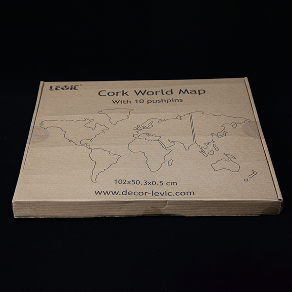 1 Set Adhesive Cork Board World Map Pin Board Map Cork Board