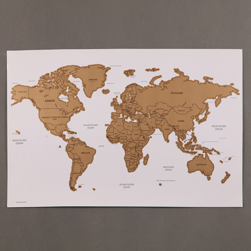 Scratch Map Poster