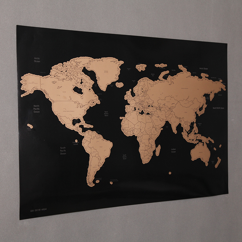 Scratch Map Poster