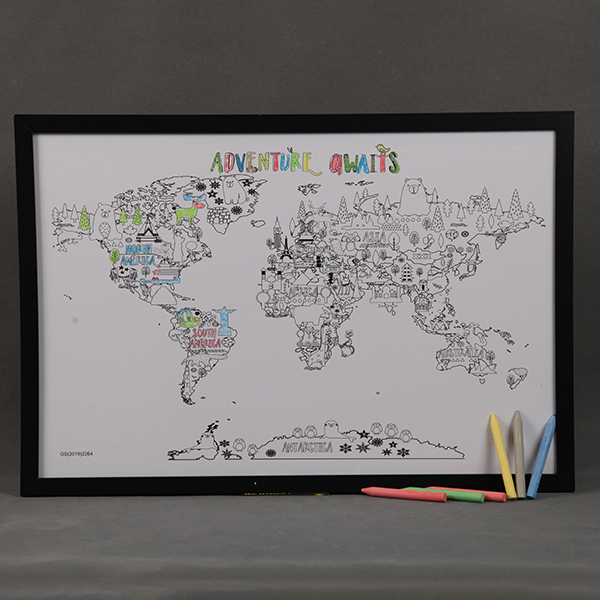 Painting World Map For Kids