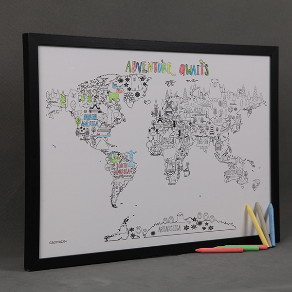 Painting World Map For Kids