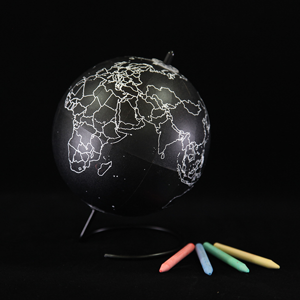 Chalkboard Coloring Globe