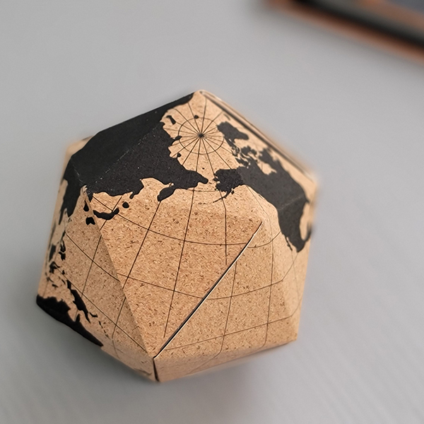 Mini Cork Foldable Globe