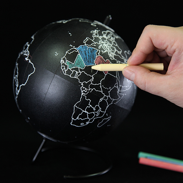 Chalkboard Coloring Globe