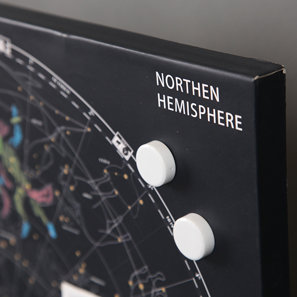 North Hemisphere Map Magnetic Board 