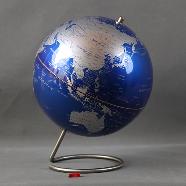 Blue Silver Magnetic Globe 