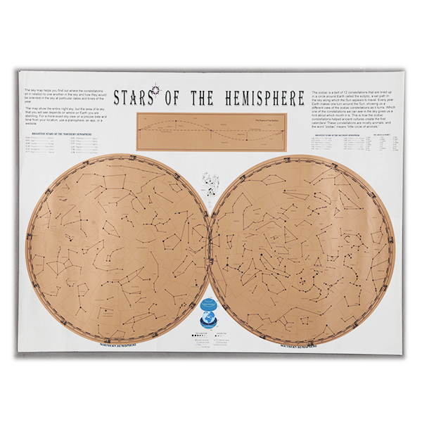 Scratch Star Map Poster