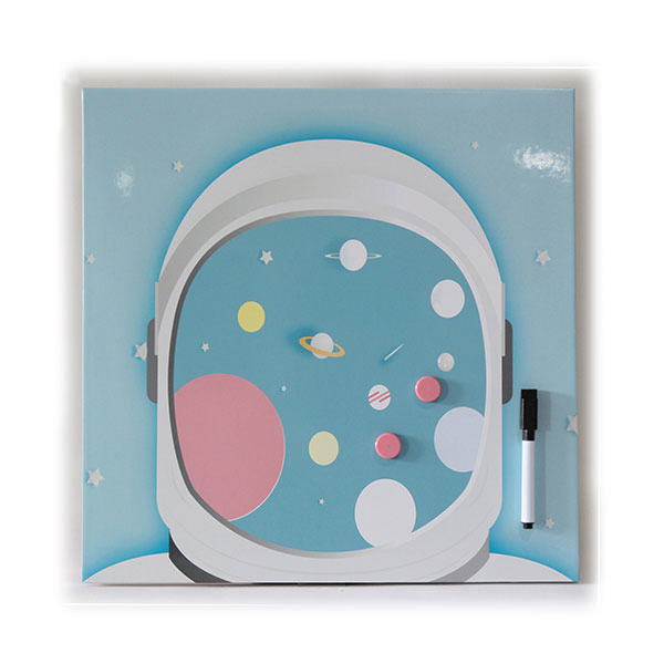 Magnetic Dry Erase Board Astronaut and Planets Wall Art