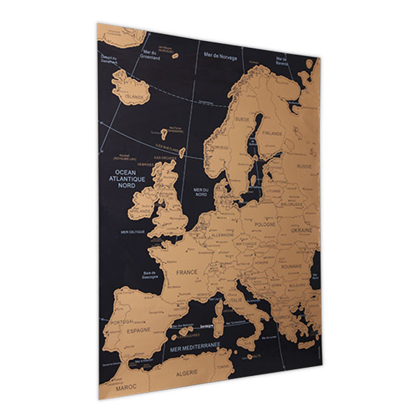 Scratch Europe Map Poster 