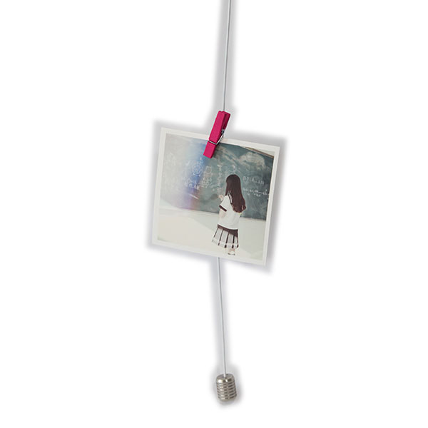 Wire Photo Display with Colorful Magnetic Clips