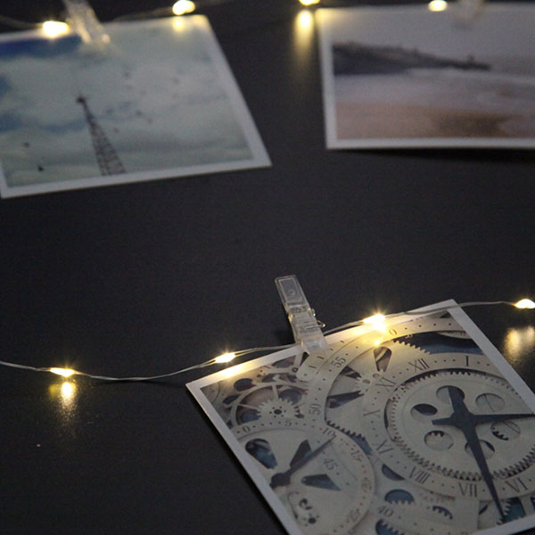 LED String Lights With Photo Clips