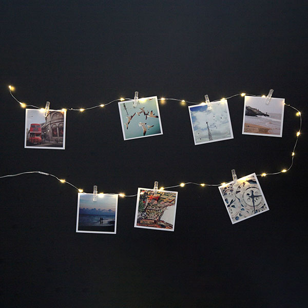 LED String Lights With Photo Clips