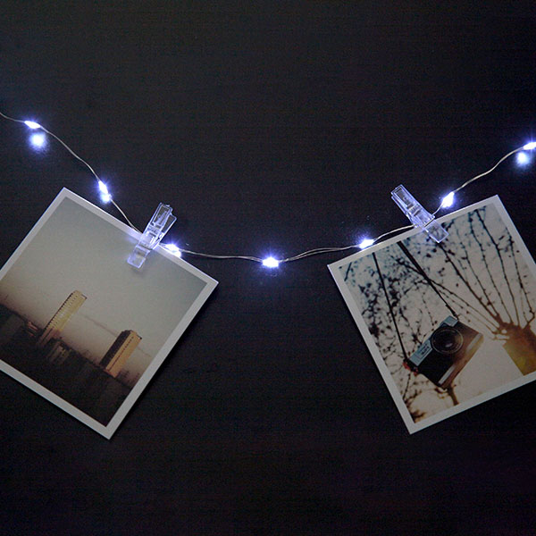 LED String Lights With Photo Clips