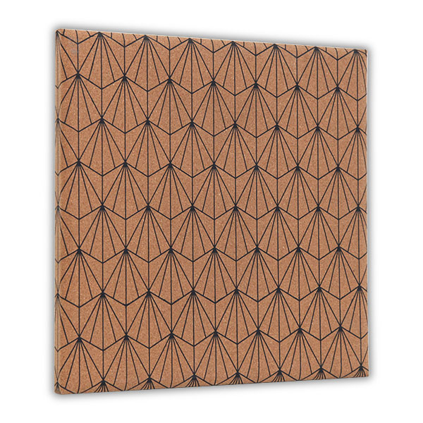 Geometric Design Frameless Bulletin Boar