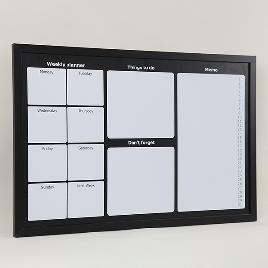 Weekly Monthly Planner Magnetic Whiteboard