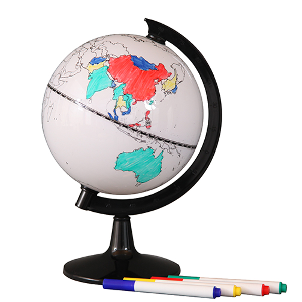 Dry Erase Coloring Globe