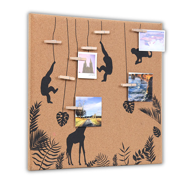 Jungle Design Photo Clip Pin Board