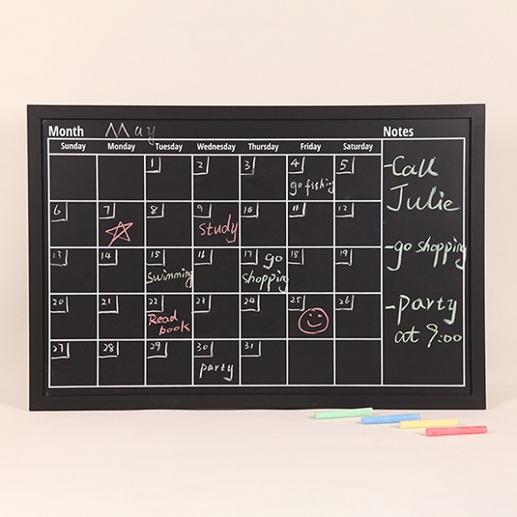 Monthly Planner Chalkboard 