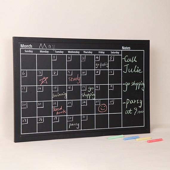 Monthly Planner Chalkboard 