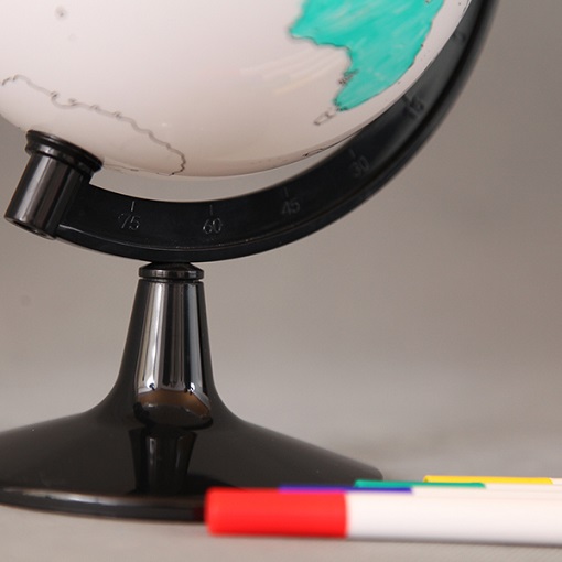 Dry Erase Coloring Globe