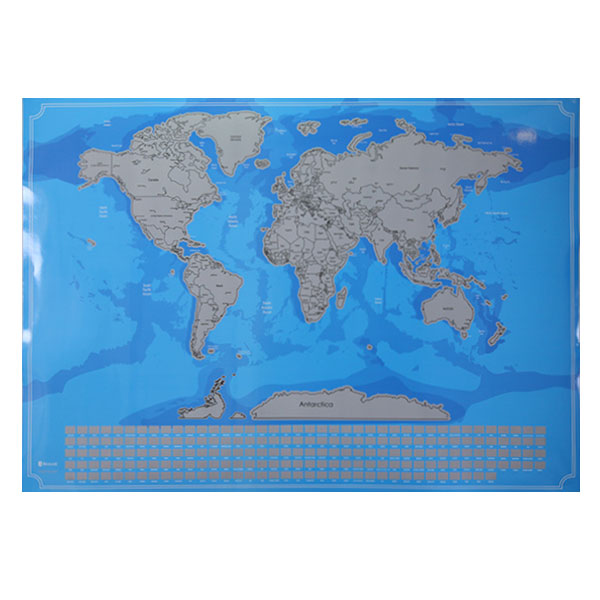 World Map Scratch Off Poster