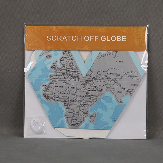 Paper Scratch Globe