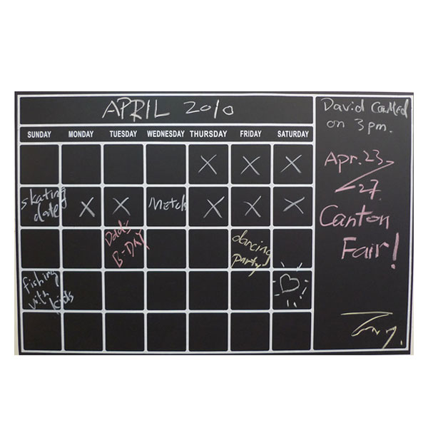 Monthly Planner Chalkboard Wall Sticker