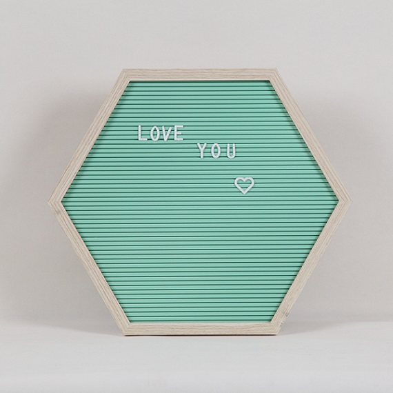 Hexagon Shaped Letter Board