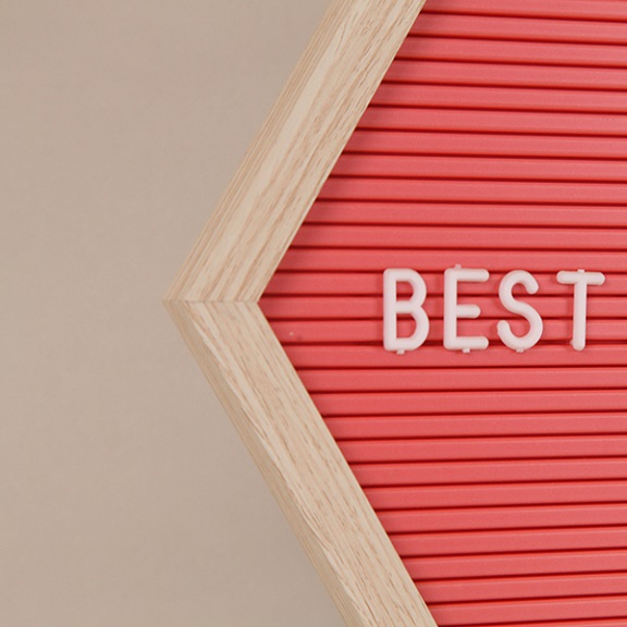 Hexagon Shaped Letter Board