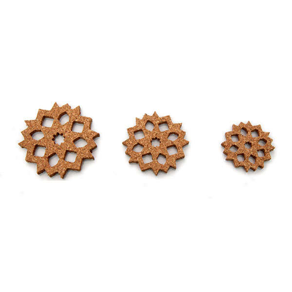 Mini Cork Decorations Mixed Sizes, Pack 3