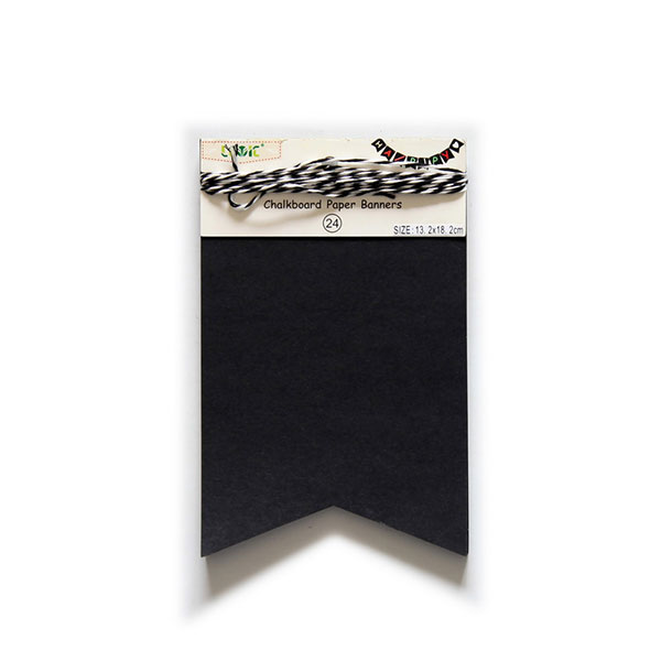 Flag Chalkboard Paper Party Banner, Pack 24