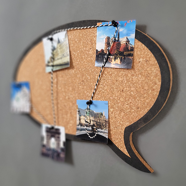 Talking Bubble Shaped Cork Board