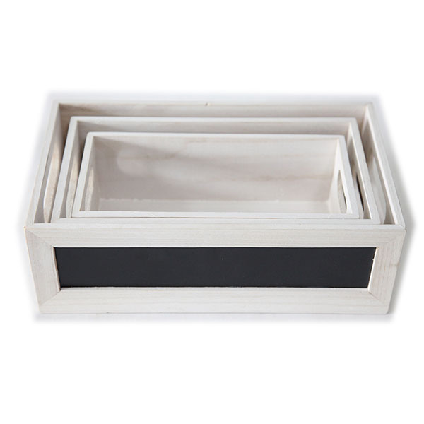 Chalkboard Storage Boxes Set of 3