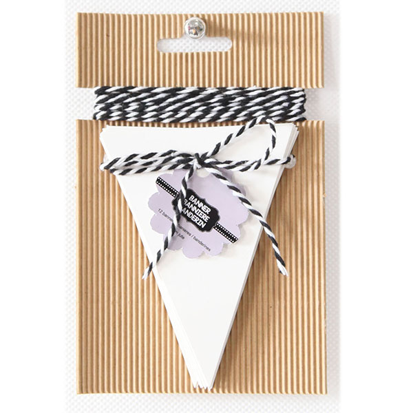 Pennant Paper Banner, Pack 12