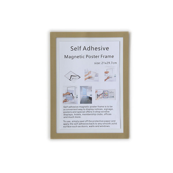 Rubber Magnet Display Frame with Adhesive Backing