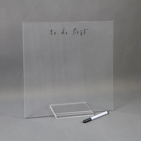 Desktop Plexiglass Dry Erase Board