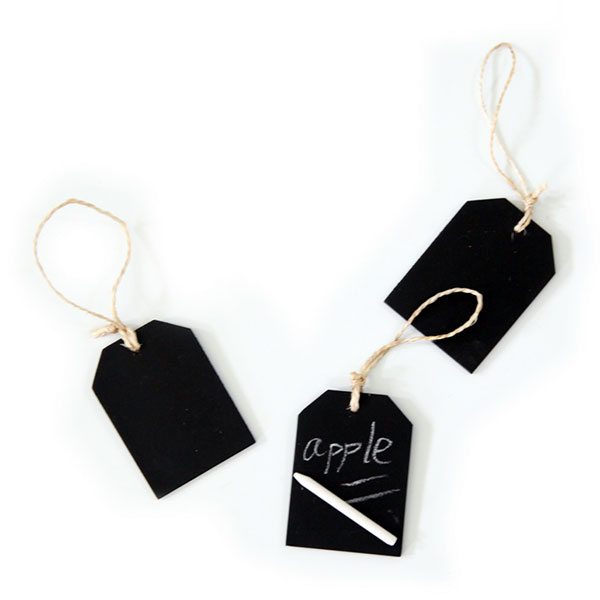 Wooden Chalkboard Tag, Pack 3