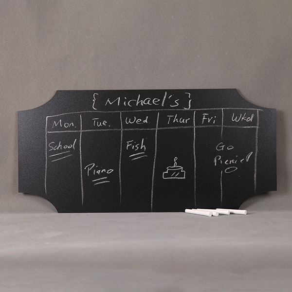 Sign Shaped Chalkboard