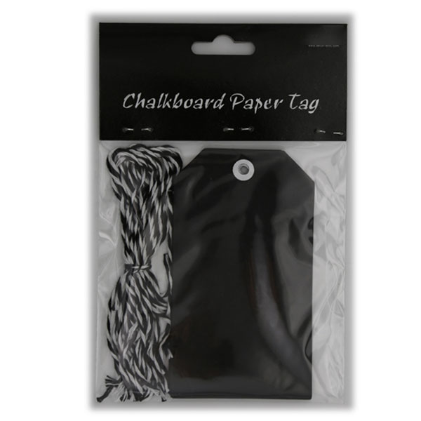 Chalkboard Gift Tags with String, Pack 1