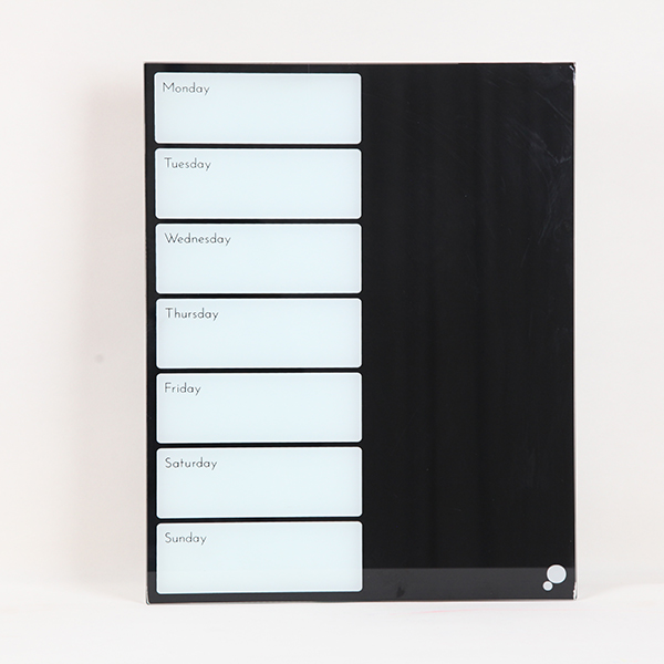 Magnetic Glass Combo Board Weekly Planner