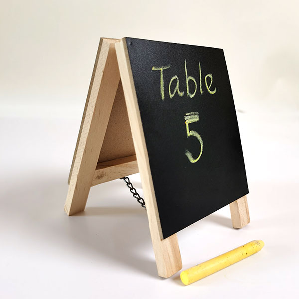 Wooden Frame Small Chalkboard Easel