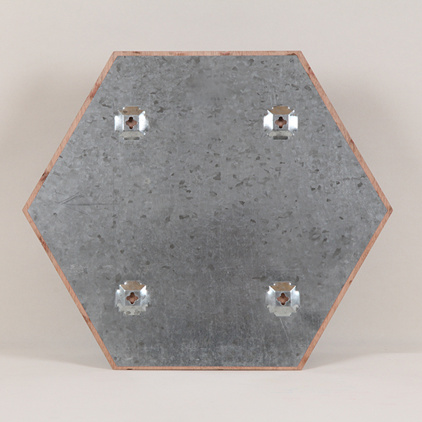 Hexagon Natural Wood Veneer Metal Board