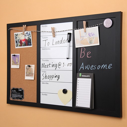 Combination Chalk Cork Whiteboard