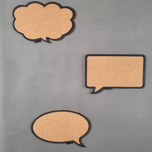 Talking Bubble Shaped Cork Board