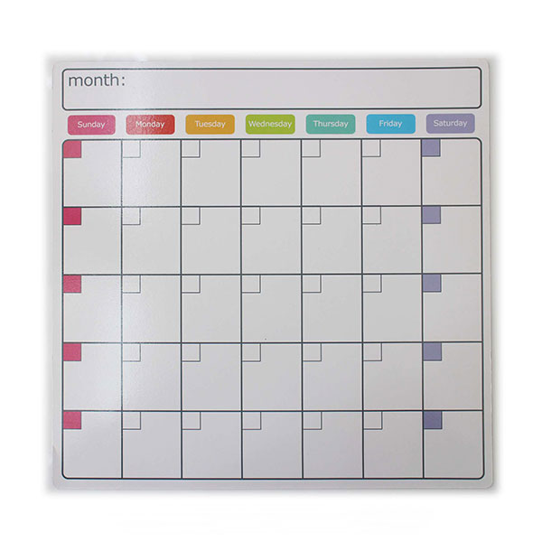 Magnetic Monthly Planner for Fridge