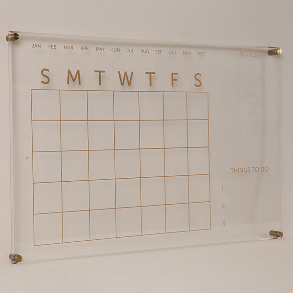 Wall Calendar Acrylic Dry Erase Board