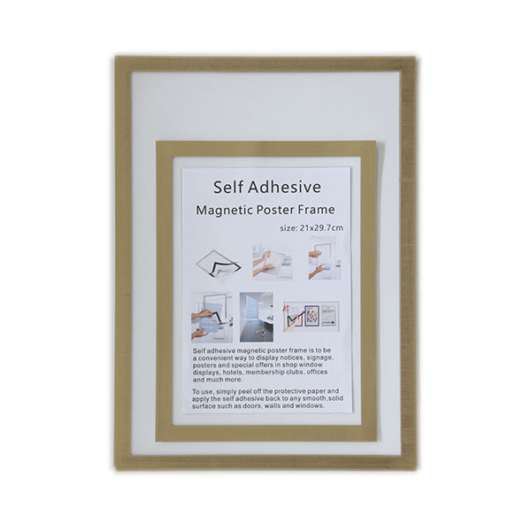Rubber Magnet Display Frame with Adhesive Backing