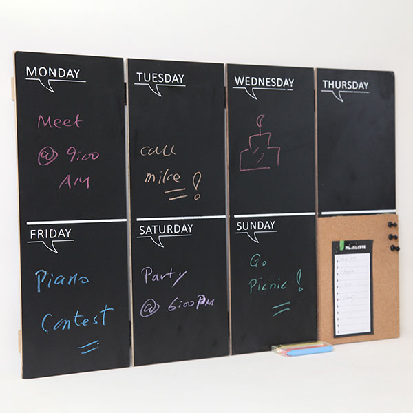 Vintage Weekly Planner Chalkboard 