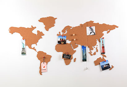 DIY Cork Board Map