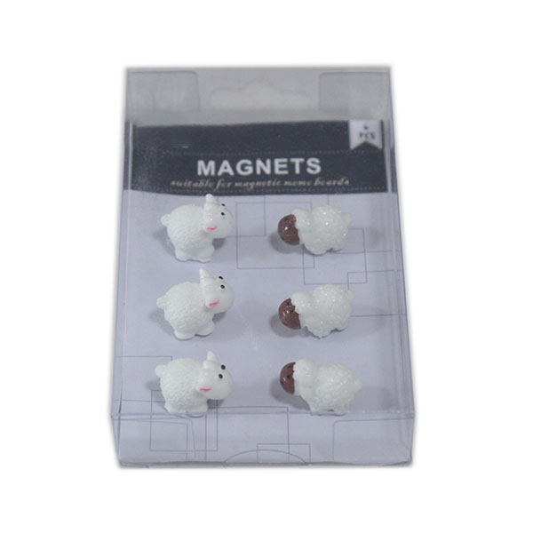 Cute Sheep 3D Refrigerator Magnets pack 6